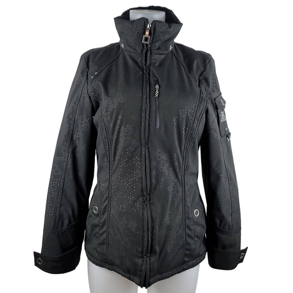 ZeroXPosur Black Wind Repellent Waterproof UV Stop Ski Jacket M